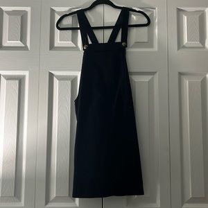Black overalls dress